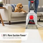 TruDeep Cleaner Carpet Cleaner: 30% more suction power* than comparable machines *Based on ASTM F558 a foot against BISSELL Big Green deep cleaner.