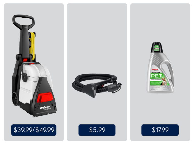 carpet cleaning rental pricing