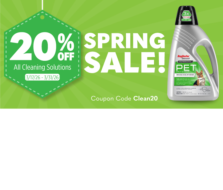 20% off cleaning solutions exp 3/31