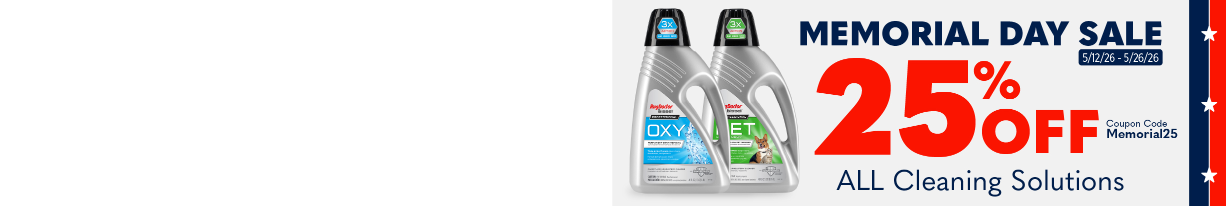 Memorial Day Cleaning Solution Sale 2026