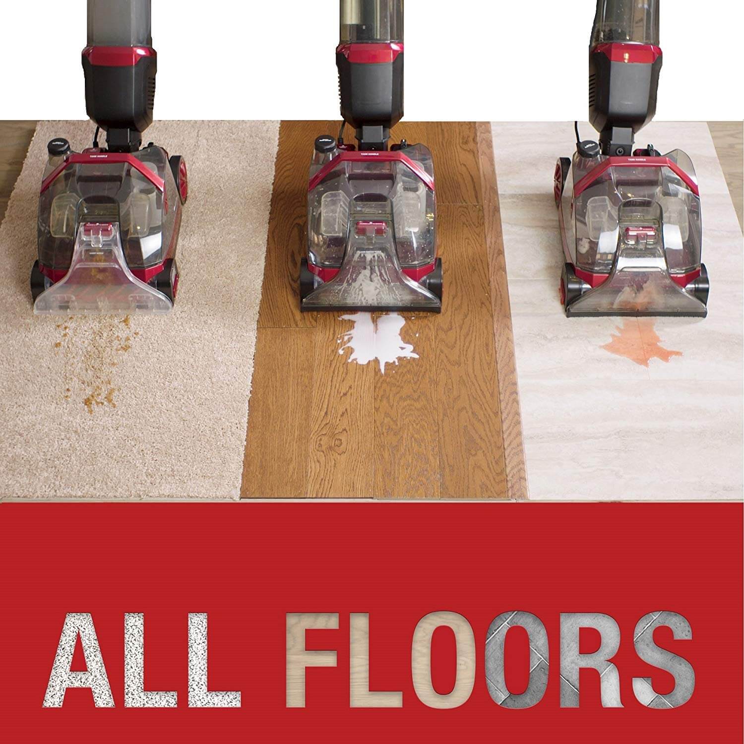 Flexclean All In One Floor Cleaner, Steam Vacuum Cleaner For Carpet And Hardwood Floors