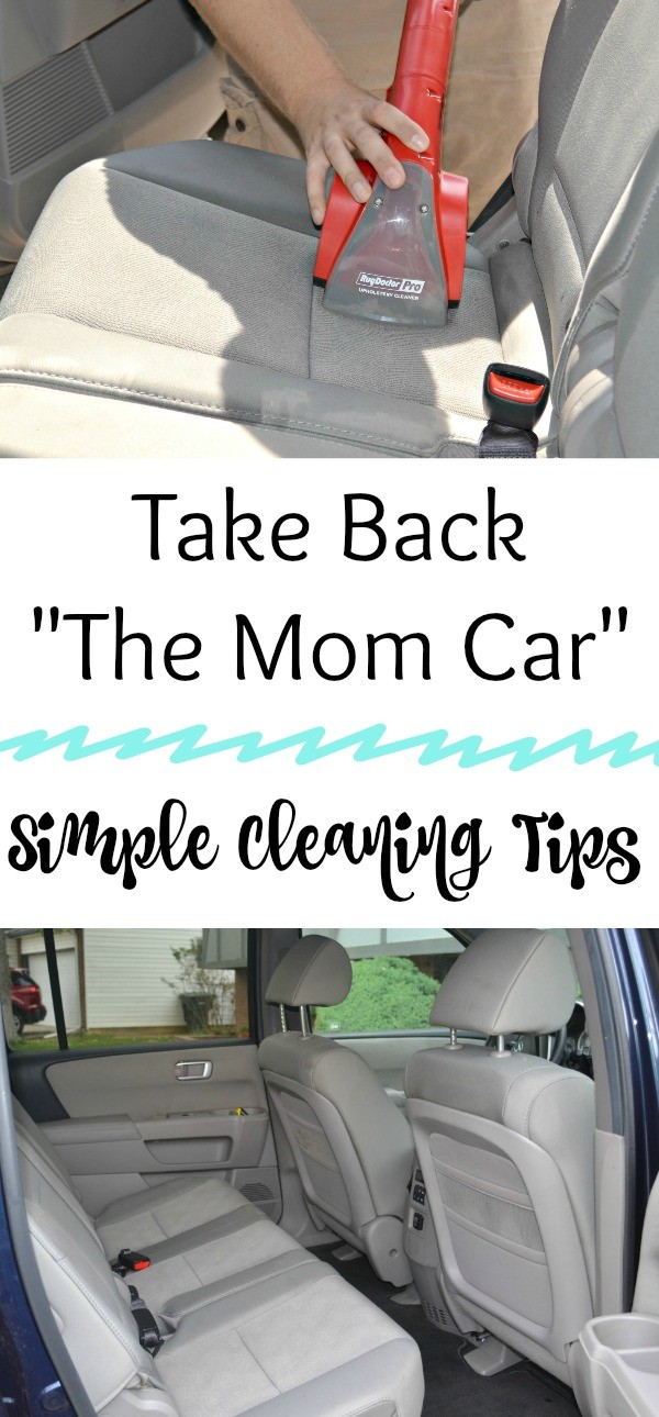 take back the mom car - cleaning tips